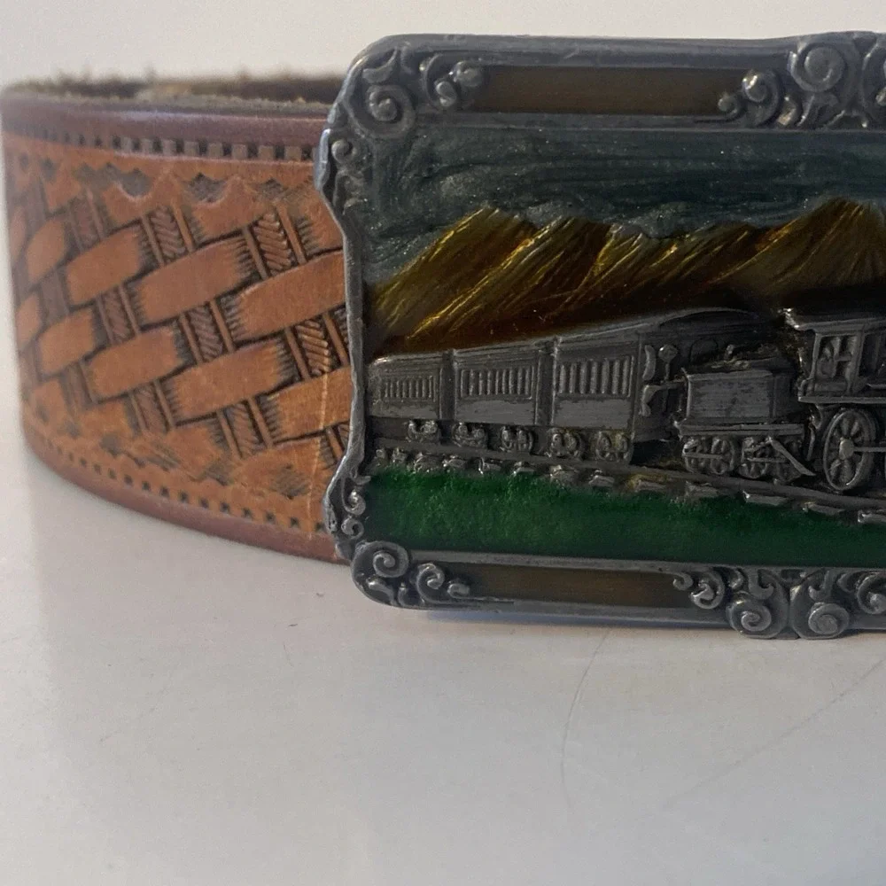 Siskiyou Buckle Co. Vintage Railroad Train Belt Buckle 1984 Model A-29